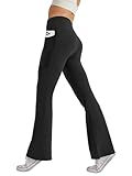 Glacspyg Damen Hose mit Taschen Yogahose Freizeit Jogginghose High Waist Sporthose Elastische Weite...