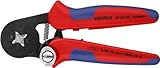 KNIPEX Selbsteinstellende Crimpzange für Aderendhülsen, 0,08-16 mm², Vierkant-Pressung,...