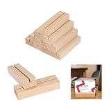 12 Stück Kartenständer Holz Doppelt Nutzbarer Tischkartenhalter für Menükarten, Fotos &...