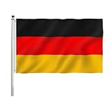 Deutschland Flagge 60x90cm,Deutschland 60x90cm,Deutschlandfahne mit Messing-Ösen,Wetterfeste...