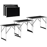 DIVID® Multifunktionstische 3-Teiliges Set, 100x60cm, Tapeziertisch 30 kg Tragkraft je Tisch,...