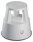 WEDO Rollhocker STEP aus bruchfestem Kunststoff - rollbarer Elefantenfuß Tritthocker, TÜV...