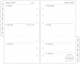 newestor 25-26 Wochenplaner Einlage Personal A6, 1 Woche auf 2 Seiten mit Tabs, Jul 2025 - Jun 2026,...
