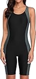 Attraco Damen Einteilige Badeanzug Push Up Bauchweg Bademode Swimsuit Sexy Sport Schwimmanzug Slim...