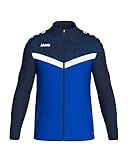 JAKO ICONIC Unisex Polyesterjacke Gr. M Royal/Marine - Atmungsaktive Trainingsjacke Herren und Damen...