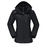 OutPro Skijacke Damen 3 in 1 Winterjacke Wasserdicht Winddicht Funktionsjacke Winterjacke...