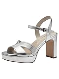 Tamaris Damen 1-28349-42 Sandalette Mit Absatz, Silber, 38 EU