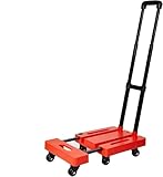 Faltbare Sackkarre mit 4 Universalrollen & 3 Lenkrollen für einfachen Transport ideal für Gepäck...