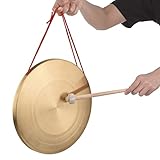 32 cm Hand Gong Cymbals Messing Kupfer Gong Chapel Opera Percussion Instrument Rundspiel Hammer