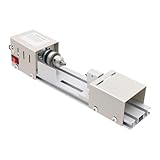 Mini Drehbank mit 96W Kupfermotor und 7-Gang Drehzahlregelung, Metall-Drehmaschine mit 0,02-0,24...