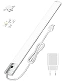 Unterbauleuchte küche LED Dimmbar, 40CM Schrankbeleuchtung Mit Hand-Sweep Sensor, 3 Farbmodi...