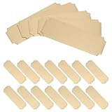 WRITWAA 20 Stück Teiliges Edelstahl Namensschilder Blanko Kratzfestes Metall Namensschild Badge Pin...