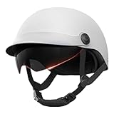 Jubepk Motorrad-Halbkopfbedeckung, Multisport-Kollisionsschutzhut, Cruiser-Scooter-Helm,...