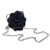 WWHJR Stilvolle Acryl-Handtasche mit Blumendetails, kleine Umhängetasche, Handgelenktasche für...