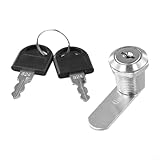 Gdfnmogo Metall-Nockenschloss mit 2 Schlüsseln, Zinklegierung, Zylinderschloss für Schrank,...
