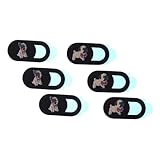 OUNONA 6 Stück Langlebige Webcam abdeckungen mit Niedlichem Mops Design Dünn und Kompakt...