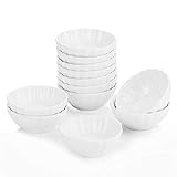 MALACASA, Serie Ramekin.Dish, 12-TLG. 3'/7,5cm/55ml SUPER Mini Dessert Schälchen Set Porzellan...