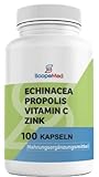 Echinacea immune support formula with Propolis & Vitamin C & Zinc, Improved - Powerful formula, 100...