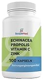 Echinacea immune support formula with Propolis & Vitamin C & Zinc, Improved - Powerful formula, 100...