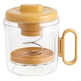 Gettimore Joghurtbereiter aus Kunststoff, 18 x 14 x 14 cm, Sieb mit ergonomischem Griff und...