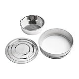 URPIZY Keimzucht-Set aus Edelstahl, 2-st?ckig mit Keimschalen, Wasserauffangbeh?lter und Deckel,...