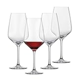 Schott Zwiesel Rotweinglas Tulip (4er-Set), zeitlose Weingläser für Rotwein, spülmaschinenfeste...