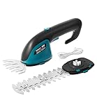 KIESBOHR 2-in-1 Akku Gartenschere 7.2V für Rasen & Hecke, CSL201 kleine Grasschere und Heckenschere...