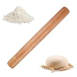 Buchenholz Nudelholz, Teigroller Holz, Teigrolle zum Backen, Rolling Pin für Nudelteig, Kekse,...