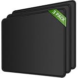 KTRIO Mauspad 3 Pack, Mousepad [30% Größer], Mouse Pad mit Anti-Rutsch-Gummiboden & Vernähte...