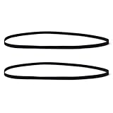 BALUKEYS Schwarzer Schallplattenriemen aus Gummi, Ersatzriemen für Plattenspieler, gefalteter 200mm...