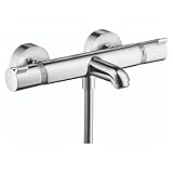 hansgrohe Ecostat - Wannenthermostat Aufputz, Wannenarmatur mit Sicherheitssperre (SafetyStop) bei...