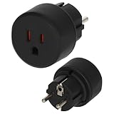 Brennenstuhl Reisestecker / Reiseadapter (Reise-Steckdosenadapter zum Anschluss elektrischer Geräte...