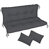 Ferocity Auflage für Hollywoodschaukel 150x50x50 Gartenbankauflage und 2 Kissen Palettenauflage...