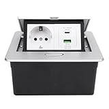 Tomantery Desktop-Einbau-Steckdosenleiste, Stabile Schnellladebuchse für Zuhause, Büro, Hotel,...