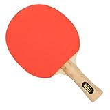 Idena 40202 - Tischtennisschläger Training, mit Griff aus Holz und Gummibelag in Rot und Schwarz,...