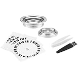 YCHUCH Praktisches Kaffeemaschinen Zubehör Pods Konverter Pods Adapter Edelstahl Textur Perfekter...
