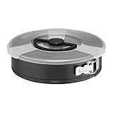 AMBITION Springform 24 cm rund mit Deckel Lakritze Kuchenform antihaft abnehmbarer Rand...