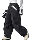 GSOU SNOW Herren Damen Skihose Baggy Snowboardhose Oversize Snowboard Hose Ski Hose Schneehose für...