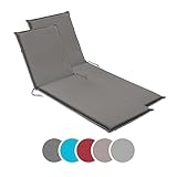 sleepling Auflage Gartenliege 2er Set, Bequeme Liegenauflage, Polster Sonnenliege 190x58 cm, 6 cm...