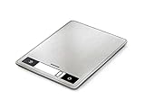 Soehnle Page Profi 200, digitale Küchenwaage silber aus Edelstahl, Gewicht bis zu 15 kg...