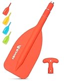 Abahub 1PCS Teleskop Paddel 53-106cm Stechpaddel Notfall Paddel mit T-Griff Leichte Ruder Mini...