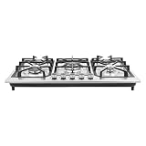 Arbeitsplatte, Drop-in 5 Brennern Kochplatte Gasherd Wohnungen Gas-Kochfeld Arbeitsplatte Kochherd...