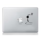 Mann mit Axt Apple Aufkleber MacBook Laptop Aufkleber Kunst Grafik Vinyl lustiges Wandbild