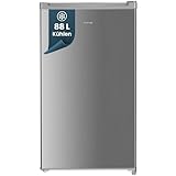 homeX Kühlschrank ohne Gefrierfach, Vollraumkühlschrank klein - 88L Nutzinhalt, freistehend und...
