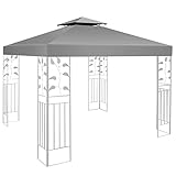 pavillondach 3x3m wasserdicht, Doppeldach Schutzhaube, pavillon Ersatzbezug gartenpavillon...