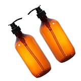 BESTYASH 2 Stück Nachfüllbare Seifenspender Flaschen aus Pet Transparente Handseife Shampoo...