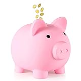 Sparschwein, Geldbanken, kleines Wechselschwein, niedliche Accessoires, Familie und Freunde(Rosa)