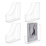 AHANDMAKER 4 Packung Zeitschriftenhalter Aus Acryl Schreibtisch Zeitschriften Organizer Transparente...