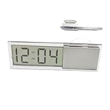 Armaturenbrett-Uhr | Auto-Uhr zum Aufkleben | Auto-Uhr-Thermometer | Saugnapf batteriebetriebene...