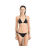 PUMA Damen Puma Triangle bikinitop voor dames Bikini Top, Schwarz, M EU